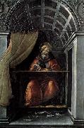 BOTTICELLI, Sandro St Augustine in His Cell oil painting artist
